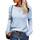 Tankaneo Damen Solide Langarm Pullover Rundhalsausschnitt Slim Knit Top Herbst Pullover
