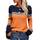 Tankaneo Damen Pullover Colorblock Langarm Rundhals Strickpullover Gestreift Slim Fit Strickwaren Tops
