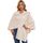PULI Damen Poncho Schal Cashmere Feeling Strick Cape Cardigan Für Frauen Geschenk Für Mutter Leinen