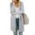 OUGES Strickjacken füR Damen Lang Cardigan Elegante Leicht Strickjacke Herbst Strickjackenpullover mit Taschen S