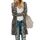 OUGES Strickjacken füR Damen Lang Cardigan Elegante Leicht Strickjacke Herbst Strickjackenpullover mit Taschen L