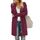OUGES Strickjacken füR Damen Lang Cardigan Elegante Leicht Strickjacke Herbst Strickjackenpullover mit Taschen M