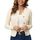 Enjyam Damen Strickjacke Elegant Langarm Rundhals Cardigan Leicht Jäckchen mit Knöpfe Weiche Weste über Top Kleid