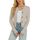 Enjyam Damen Strickjacke Langarm Elegant Kurz Cardigan mit Knöpfe Rundhals Leichte Trachtenjacke zum Top Kleid,XXL