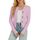 Enjyam Damen Strickjacke Langarm Elegant Kurz Cardigan mit Knöpfe Rundhals Weiche Leichte Jacke zum Top Kleid