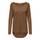 ONLY Damen Onlmila Lacy L/S Long Pullover Knt Noos, Toffee/Detail:w. Melange, XS