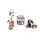 Feitery Christmas Zauberlehrling Charms Kompatibilität für Pandora Armband Bead Charm für Damen Weihnachtszeit (Christmas Classics Charm Set)