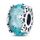 Feitery Christmas Zauberlehrling Charms Kompatibilität für Pandora Armband Bead Charm für Damen Weihnachtszeit (Winterblau Schneeflocke Murano)