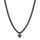 LIEBESKIND Halskette Broken Heart Edelstahl IP Black