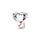 PANDORA Moments Bicolor Offen gearbeitetes Unendlichkeits-Herz Charm mit rosevergoldeter Metalllegierung Moments Collection, kompatibel Moments Armbändern, 782642C00