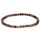 Lebensquelle Plus Mini Kugelarmband | 4-5mm | Hochwertiges Edelsteinarmband (Versteinertes Holz)