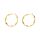 Purelei Ke Kai Ohrringe (Gold) – Damenohrringe aus langlebigem Edelstahl (14K vergoldet) – Wasserfeste Ohrringe Damen – 4,2 cm Durchmesser – Modeschmuck für deinen individuellen Look