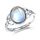 MILACOLATO Ring Silber 925 Damen Mondstein Ring Verstellbar Mondstein Ringe Silber Vintage Ringe Frauen Keltisches Dreieck Zirkonia Rings Oval Rund Herz Edelstein Rings Schmuck Für Sie Mit Geschenkbox