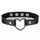 JewelryWe Schmuck Punk Herz Choker Halsband Gothic Leder Halsreif Erstellbare Kragen Halskette Collier Kette schwarz Damen