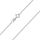 MATERIA Schmuck feine 925 Silber Panzerkette 1mm - Damen Halskette silber in 40-120 cm verfügbar #K32, Länge Halskette:50 cm