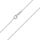 Materia Feine Ankerkette 925 Sterling Silber - 1,2mm Halskette silber in 70 cm K30-70cm
