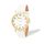 Ravel - Pastellfarbene Alltagsuhr für Damen (36 mm Gehäuse) - Analoges Quarzwerk - R0137.24.1 - Weiß/Goldton