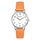 Ravel - Pastellfarbene Alltagsuhr für Damen (36 mm Gehäuse) - Analoges Quarzwerk - R0137.15.1 - Persimmon/Silberton