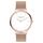 Liebeskind Berlin Damen Armbanduhr LT-0511-MQ Edelstahl in IP Roségold,Weiß am Edelstahlband