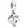 PANDORA Charm Anhänger Flugzeug "Propellerflugzeug" 798027CZ