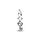 PANDORA ME Schlüssel Mini-Charm-Anhänger aus Sterling Silber, Kompatibel ME und Moments Armbändern, 793084C00