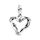PANDORA ME Stacheldraht-Herz Medaillon aus Sterling Silber, aus der PANDORA Me Collection, 792526C00