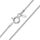 Amberta Damen 1.1 mm Panzerkette Halskette aus 925 Sterling Silber: 55 cm