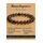 Landorilo Handmade Echte Naturstein Perlen Heilsteine Armband Damen Herren, 8MM Runde Edelsteine Yoga Armbänder, Glücksarmband, Kreative Schmuck Geschenke(Rauchquarz)