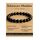 Landorilo Echte Naturstein Perlen Heilsteine Armband Damen Herren, 8MM Runde Edelsteine Yoga Armbänder, Glücksarmband, Kreative Schmuck Geschenke(Schwarzer Obsidian)