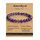Landorilo Echte Naturstein Perlen Armband, Damen Herren Verträumt Amethyst Perlenarmband, 8MM Runde Edelsteine Yoga Chakren Armbänder, Geburtstag Valentinstag Geschenke