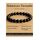 Landorilo Echte Naturstein Perlen Heilsteine Armband Damen Herren, 8MM Runde Edelsteine Yoga Armbänder, Glücksarmband, Kreative Schmuck Geschenke(Schwarzer Turmalin)