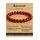 Landorilo Echte Naturstein Perlen Armband, Damen Herren Rot Karneol Perlenarmband, 8MM Runde Edelsteine Yoga Chakren Armbänder, Geburtstag Valentinstag Geschenke