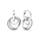 PANDORA Familie Familie Für Immer Verschlungene Creolen aus Sterling-Silber, Kompatibel mit PANDORA Moments Armbänder