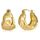 Gold Ohrringe Breit Creolen für Damen, Kleine Breit Creolen Ohrringe Hypoallergene Sterling Silber Gehämmerte CreolenKlobige Dicke Huggie Ohrringe Leichte Große für den Alltag