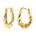 Gold Creolen Ohrringe für Damen, Kleine Klobige Creolen Ohrringe Ovale Gedrehte Creolen Ohrringe Sterling Silber Gedrehte Ohrringe Hypoallergen Huggie Klobige Creolen Ohrringe Damen Mädchen