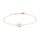 LIEBESKIND BERLIN Armband mit Zirkoniastein aus Edelstahl IP Roségold LJ-0552-B-20