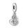 PANDORA Damen-Bead 925 Silber Zirkonia weiß-791948CZ, one Size