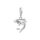 THOMAS SABO Charm-Anhänger Hai mit Zirkonia aus Sterling-Silber in der Farbe Silber, Maße: 15,2mm, 24,8mm, 1885-643-14