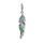 Thomas Sabo Damen Charm-Anhänger Ethno Feder 925 Sterling Silber Y0034-340-7