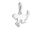 THOMAS SABO Damen Charm-Anhänger Katze Charm Club 925 Sterling Silber DC0025-725-14