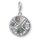 Thomas Sabo Damen Charm-Anhänger 4 Elemente Erde Wasser Luft Feuer Charm Club 925 Sterling Silber 1814-945-7