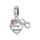 Charms Anhänger für Pandora Charms Armbänder für Damen, 925er Sterlingsilber, liebevolle Schwester-Anhänger-Perle mit Zirkonia, Mädchen-Schmuck-Geschenke
