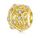 925 Sterling Silber Charm mit Goldenen Blättern & Ranken für Pandora Armband