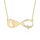 Joelle Jewelry Design Personalisierte Namenskette with Schmetterling, Fuß, Sternbild, Hundepfote, Kreuz Infinity Kette mit Namen Geburtstagsgeschenk Für Frauen Mädchen Mama Freundin Schwester Oma