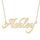 Joelle Jewelry Design Personalisiert Namenskette Zierlich kette mit Namen Gold/Rosegold Vergoldet Schmuck Geburtstagsgeschenk Für Frauen Mädchen Mama Freundin Schwester Oma