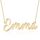 Joelle Jewelry Design Personalisiert Silber Namenskette Handschrift kette mit Namen Gold/Rosegold Vergoldet Schmuck Geburtstagsgeschenk Für Frauen Mädchen Mama Freundin Schwester Oma