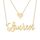 Personalisierte Gold Mehrreihige Namenskette Geschichteten Choker kette mit Namen Buchstabe Initial 18K Gold/Rosegold Vergoldet Silber Schmuck Geburtstagsgeschenk Für Frauen Mädchen Freundin Schwester