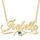 UMAGICBOX Personalisierte Nazar-Halskette mit Name/Wort - Maßgeschneidertes Evil Eye Namensschild - Edelstahl/Silber/Gold/Roségold - Tolles Geschenk für Sie zum Geburtstag oder Weihnachten