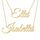 Joelle Jewelry Design Personalisierte Silber Namenskette Geschichteten Choker kette mit 2 Namen 18K Gold/Rosegold Vergoldet Schmuck Geburtstagsgeschenk Für Frauen Mädchen Mama Freundin Schwester Oma