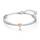 Swarovski Lifelong Heart Armreif, Herz, Weiß, Metallmix